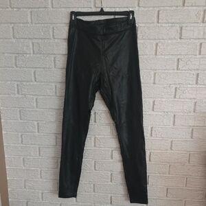 Express Black Leather Leggings